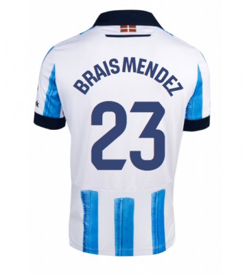 Real Sociedad Brais Mendez #23 Primera Equipación 2023-24 Manga Corta